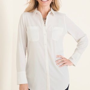 CHICO’S SILKY SOFT CLASSIC BLOUSE  SIZE: 16/18